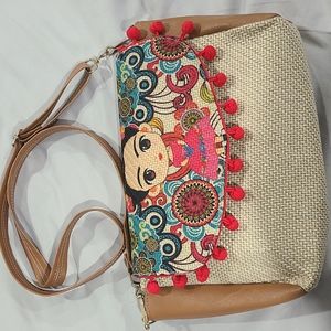 Frida Kahlo Crossbody Bag, made in Mexico